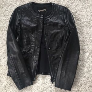 Diane Von Furstenberg leather jacket